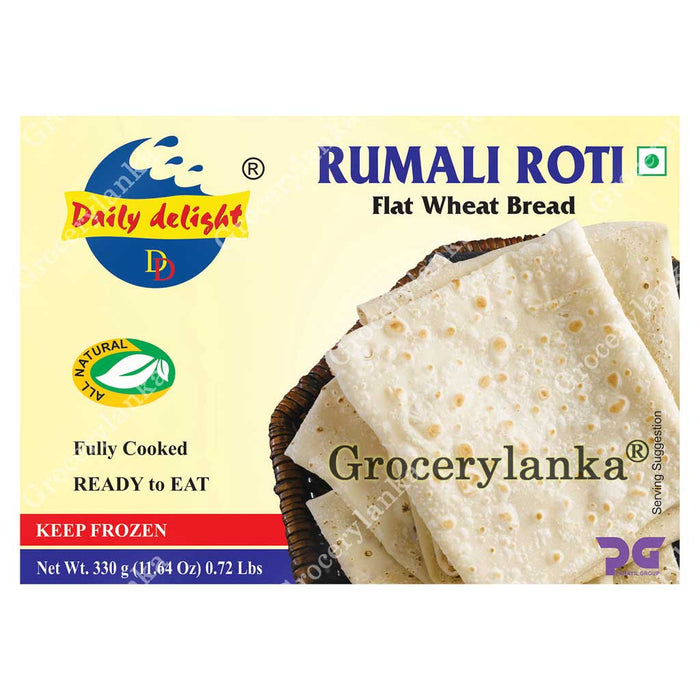 Daily Delight Rumali Roti 330g - Frozen (In-Store Pickup Only / Please order a separate Frozen Shipping Kit in order to ship this item*)