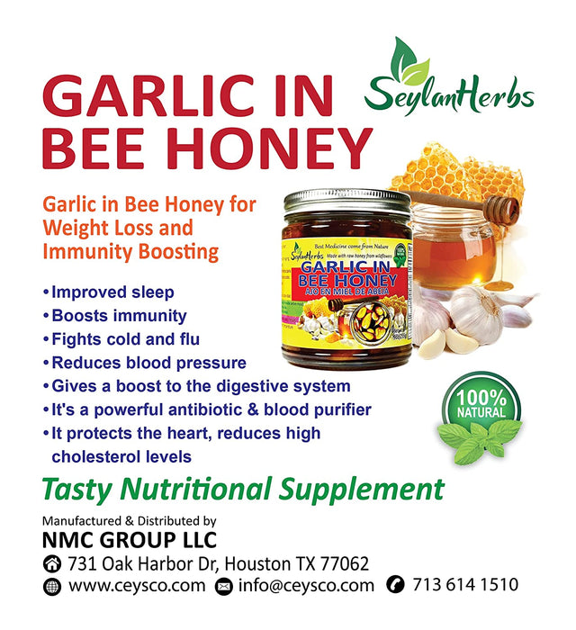 Seylan Garlic in Bee Honey 9oz