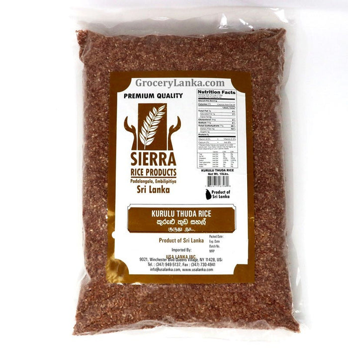 Sierra Kurulu thuda Rice (Polished)  4lb - Small Pack