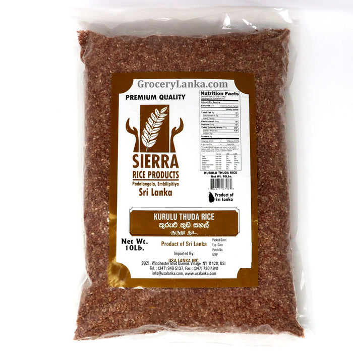 Sierra Kurulu thuda Rice (Polished)  10lb
