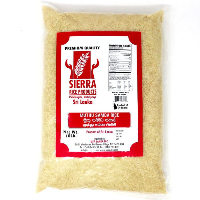 Sierra Muthu Samba Rice 10 LB