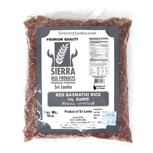 Sierra Red Basmati Rice 4lb 