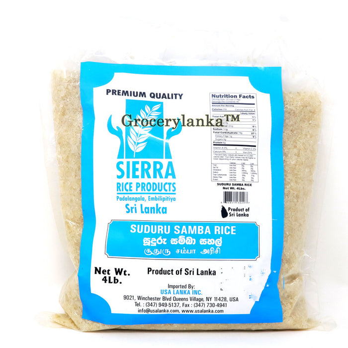 Sierra Suduru Samba Rice 4lb