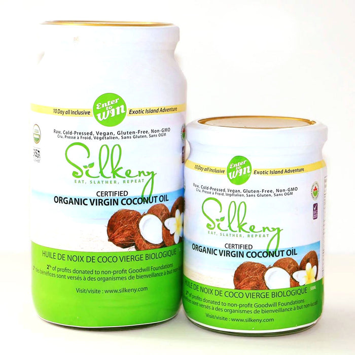 Silkeny Organic Virgin Coconut Oil 500ml, Cold Press Sri Lankan Coconut Oil