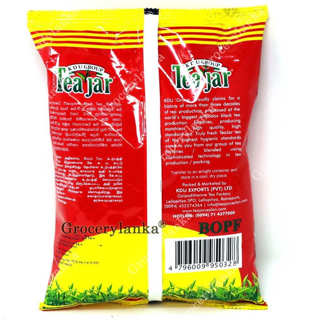 TeaJar Loose Ceylon Tea 400g BOPF — Grocerylanka