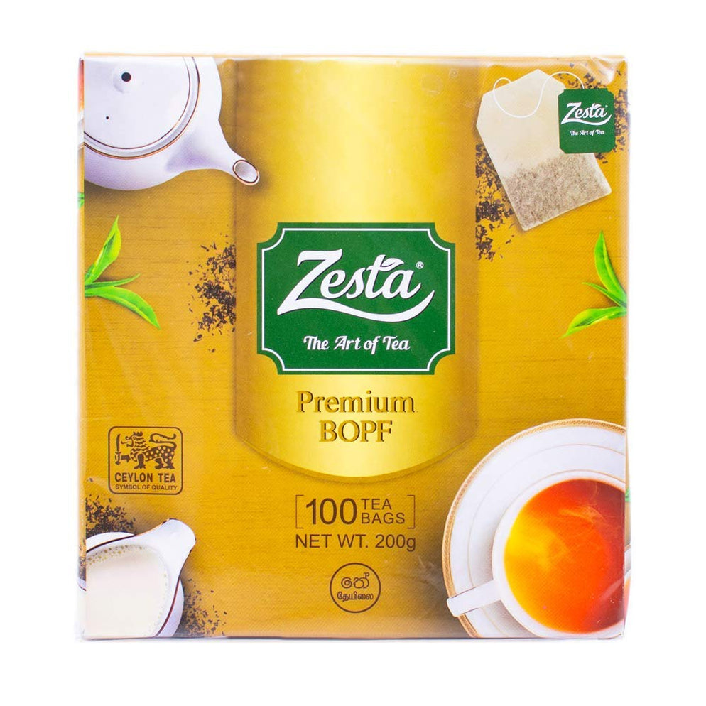 Zesta Ceylon Black Tea 100 Bags 180g (6.35 oz) — Grocerylanka