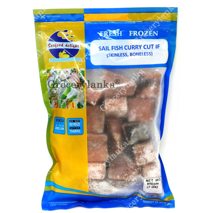 aily Delight Frozen Sail Fish (Thalapath) Curry Cut 2lb 