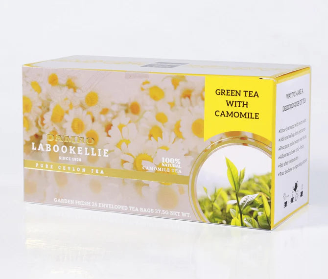 Damro Melfort Green Tea with Chamomile - Box (37.5g)