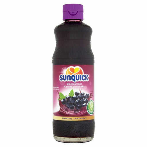 Sunquick Blackcurrant Concentrate 700ml bottle fruit drink syrup