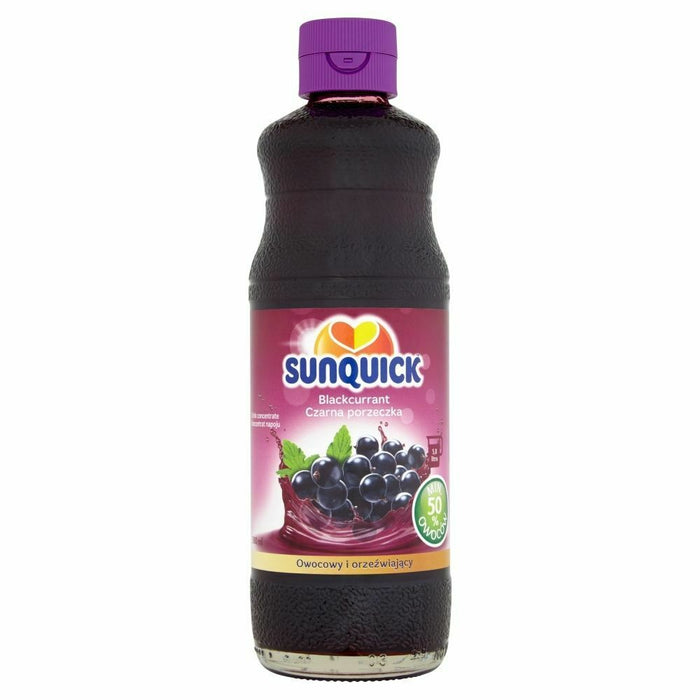 Sunquick Blackcurrant Concentrate 700ml bottle fruit drink syrup