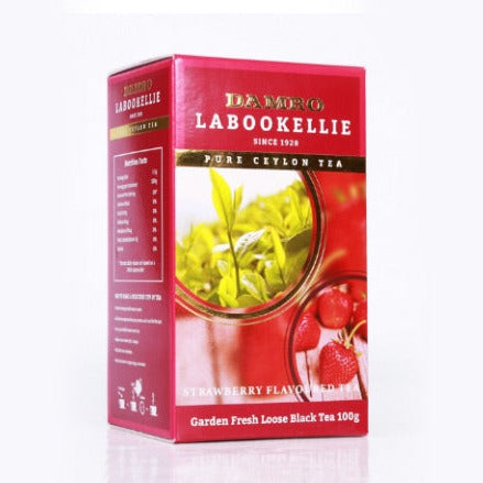 Damro Labookellie Black Tea with Strawberry- 25 Tea Bags