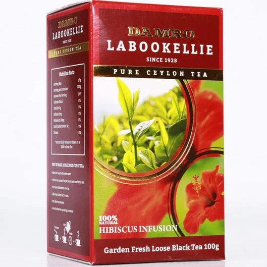 Damro Labookellie Black Tea with Hibiscus- 25 Tea Bags